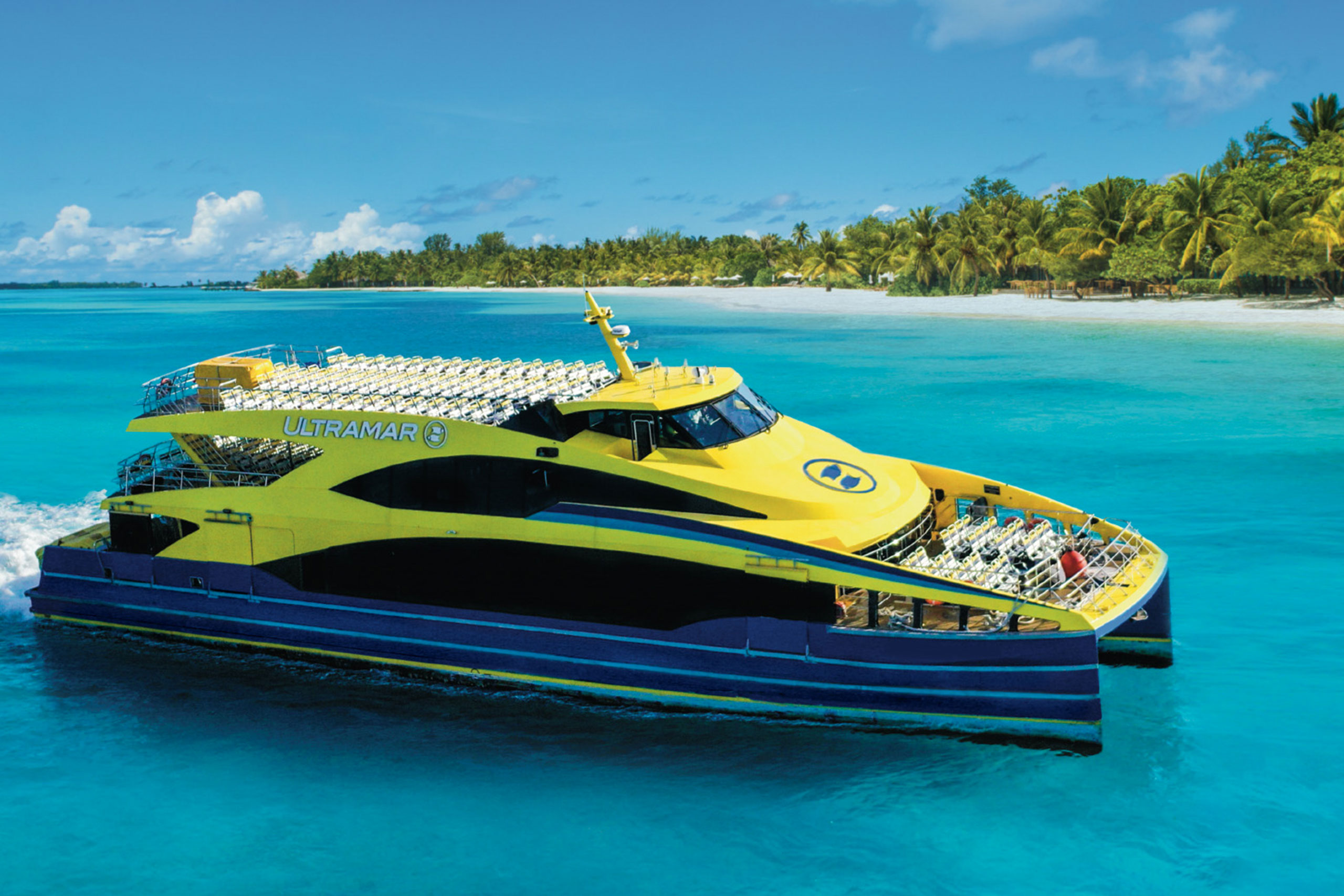 Golf cart rental to explore Isla Mujeres from Villa Delfines